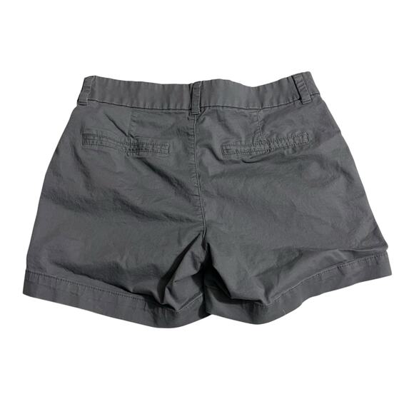 Old Navy Womens Shorts Size 2 Everyday Short Mid Rise Stretch Gray Zip Fly Chino - Picture 2 of 10